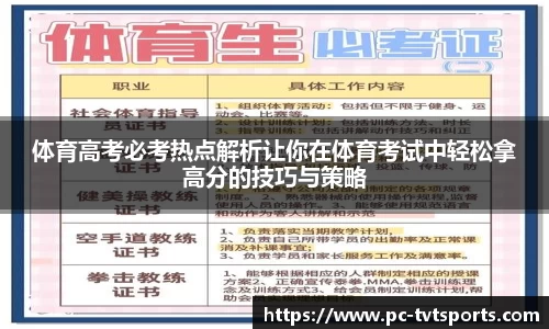 体育高考必考热点解析让你在体育考试中轻松拿高分的技巧与策略
